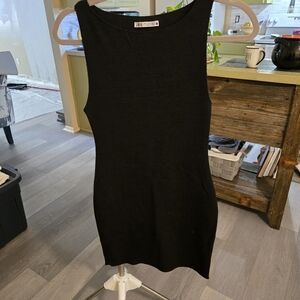 Zara Classic Black Knit Dress